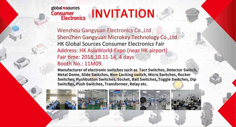  Hkf Uitnodiging van tact-switch Fabrikant Gangyuan 